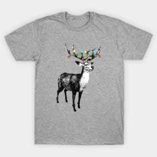 Reindeer Christmas Tree T-Shirt